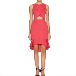 NWT Nicole Miller Artelier high low cutout dress 6